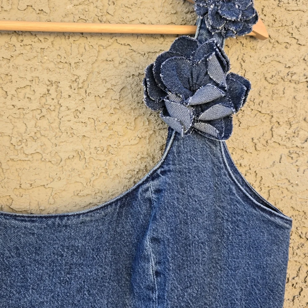 Avec Les Filles Denim Mini Dress - Picture 5 of 9